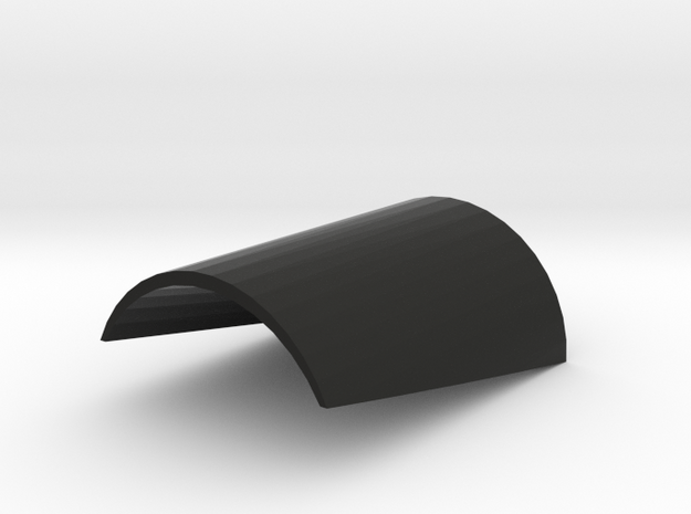 Cylindrical Wedge Spacer in Black Natural Versatile Plastic