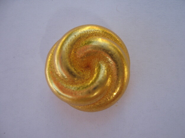 Knot 1 in Polished Gold Steel