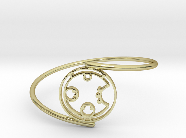 Carol - Bracelet Thin Spiral in 18k Gold Plated Brass