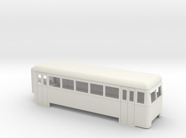 009 articulated railcar 5 window driving trailer in White Natural Versatile Plastic