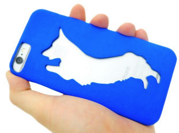Corgi Iphone 6 Case in Blue Processed Versatile Plastic