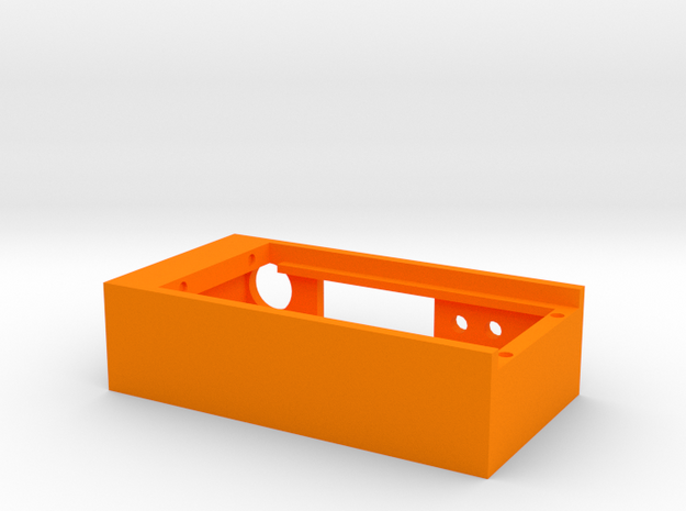 SX350J Box w/Magnet Holes in Orange Processed Versatile Plastic