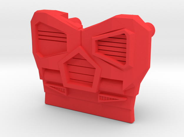 Medical Sportscar Femmebot Chest in Red Processed Versatile Plastic