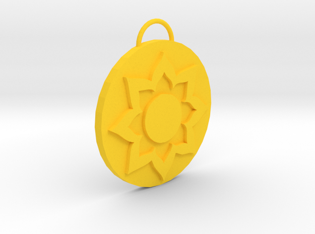 Mortal Kombat White Lotus Pendant in Yellow Processed Versatile Plastic