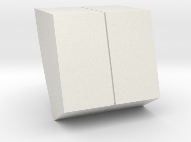 M10A-left Wall Detail in White Natural Versatile Plastic