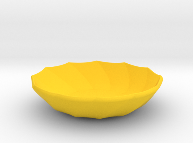 0201 Model (12.5cm,3.125cm) #003 in Yellow Processed Versatile Plastic