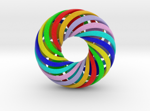 0173 8-Torus [2-2-4-4] & 8 Ball (n=8, 10.0cm) in Full Color Sandstone