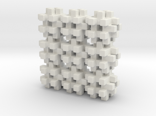 Buildblocks Variant 3v5 in White Natural Versatile Plastic