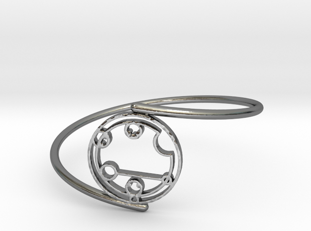 Caitlyn / Kaitlyn - Bracelet Thin Spiral in Polished Silver