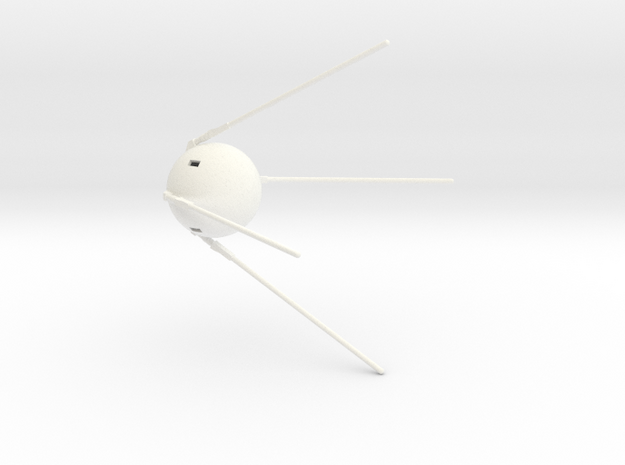 Sputnik Large in White Processed Versatile Plastic