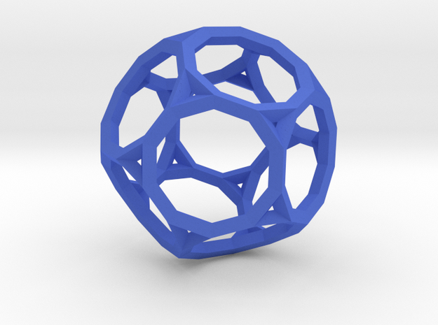 Truncated Dodecahedron(Leonardo-style model) in Blue Processed Versatile Plastic
