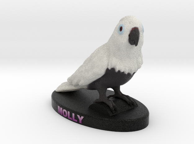 Custom Bird Figurine - Molly in Full Color Sandstone