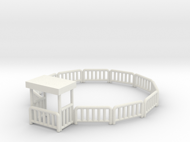 Bulgyfence in White Natural Versatile Plastic