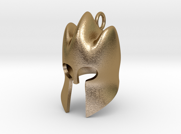 King's Helm in Polished Gold Steel
