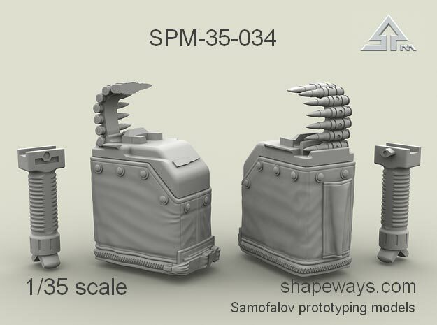 1/35 SPM-35-034 LBT MK48 Box Mag (middle) in Clear Ultra Fine Detail Plastic