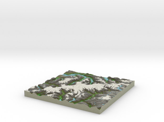 Terrafab generated model Mon Jun 29 2015 10:18:25  in Full Color Sandstone
