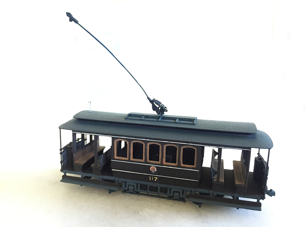 Sydney D Class Tram HO 1:87 in Tan Fine Detail Plastic