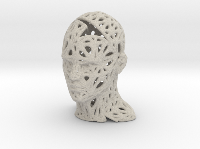 Male Voronoi Head Scale 0.25 - SANDSTONE