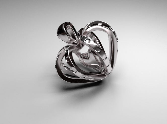 Heart in the Heart pendant