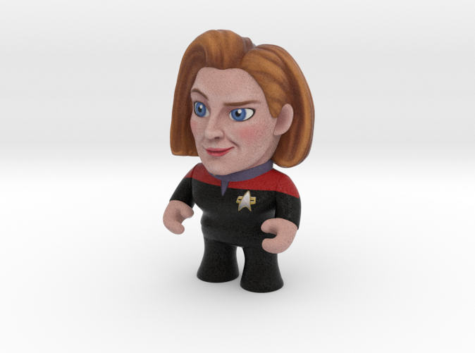 Captain Janeway Star Trek caricature