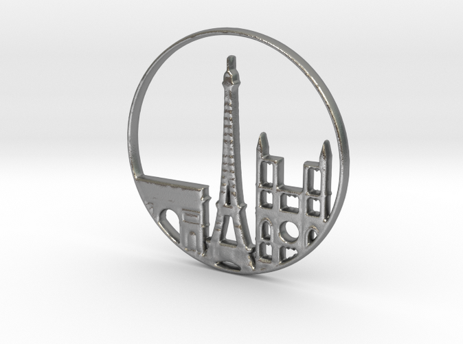 Paris Pendant 
(different materials have different prices)