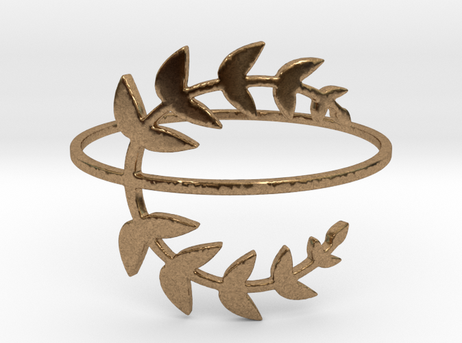 Stacking Laurel Leaves in brass is spectacular.