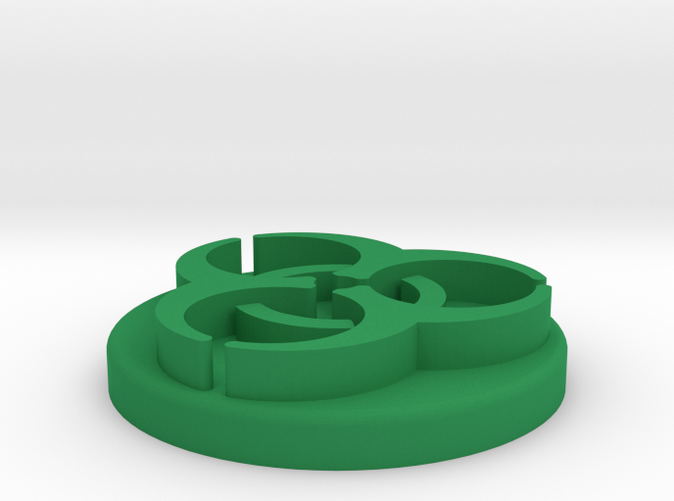 Render of token in Green Strong & Flexible Polished