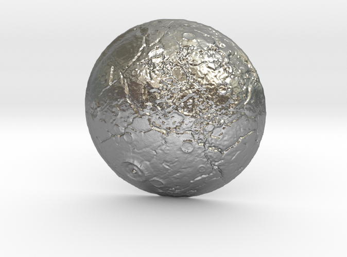 3D render raw silver