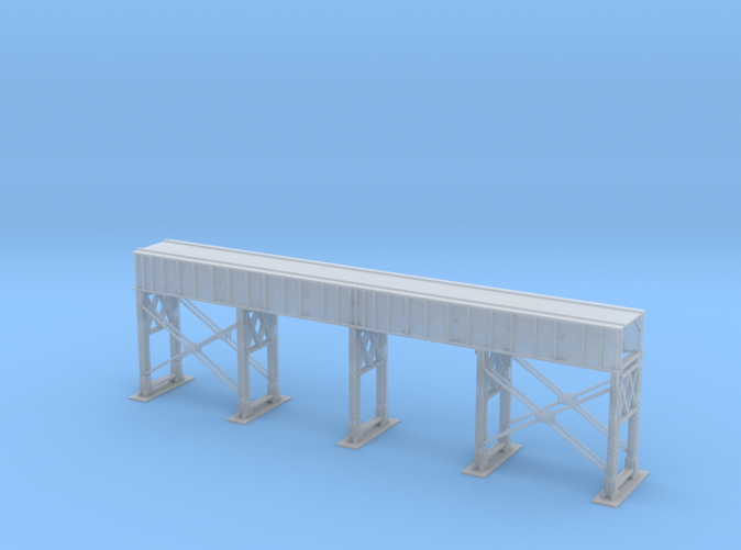 Single Track Bridge Steel Z scale