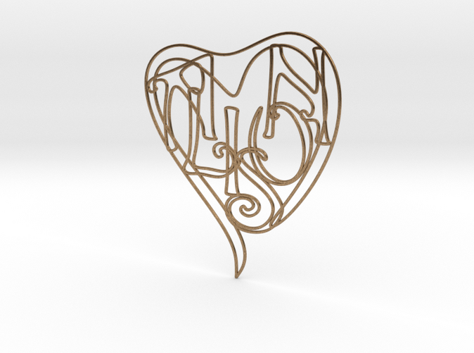 Alison - Personalised 2D Heart
