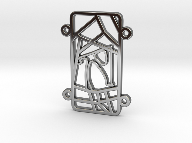 Personalised Inkscape Voronoi Pattern Bracelet (L)