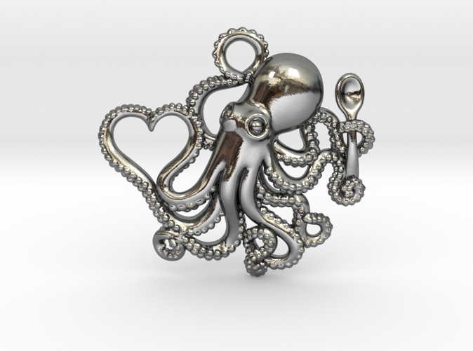 Octopus heart and spoon