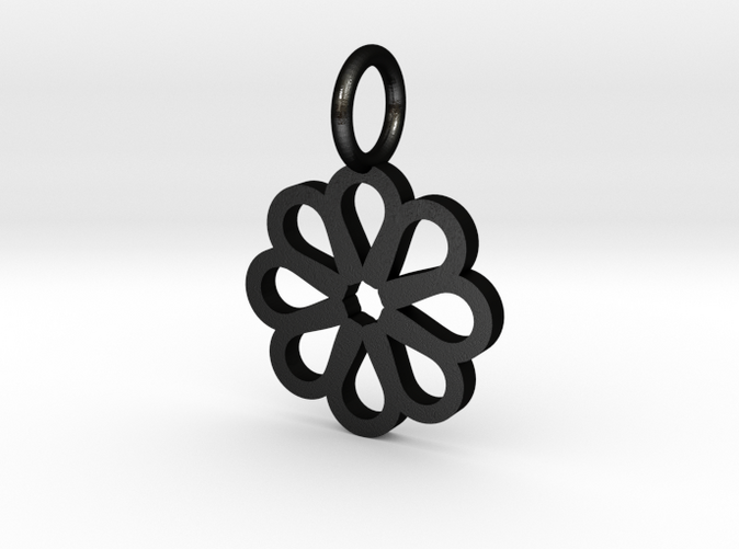 Geometric origami flower pendant
