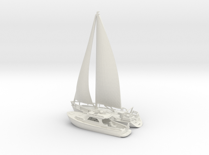 Yacht and Sailboat.N Scale (1:160) (ZL3VB3B66) by pinelas
