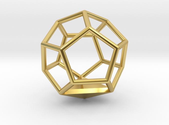 Dodecahedron Pendant - Render