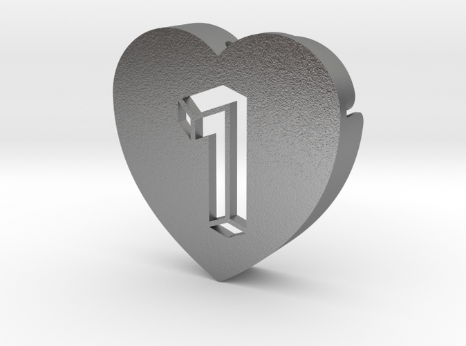 Heart shape DuoLetters print 1
