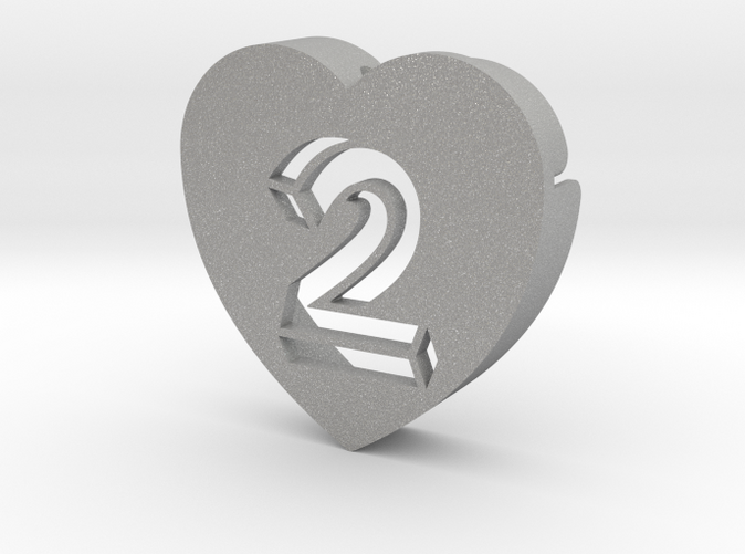 Heart shape DuoLetters print 2