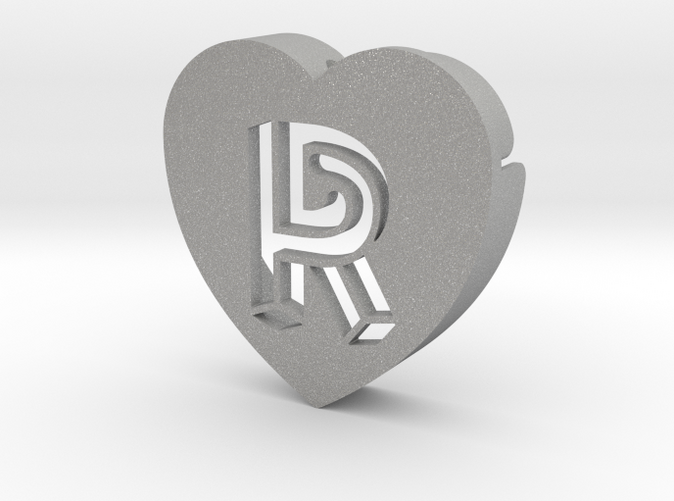 Heart shape DuoLetters print R