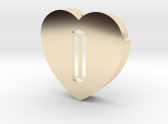 Heart shape DuoLetters print I