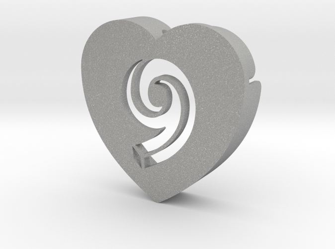 Heart shape DuoLetters print 9