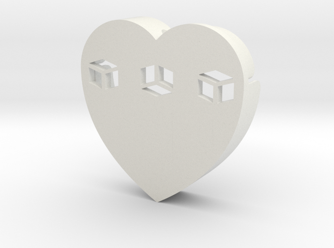 Heart shape DuoLetters print …