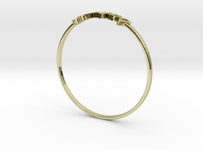 18K Yellow Gold Libra / Balance ring