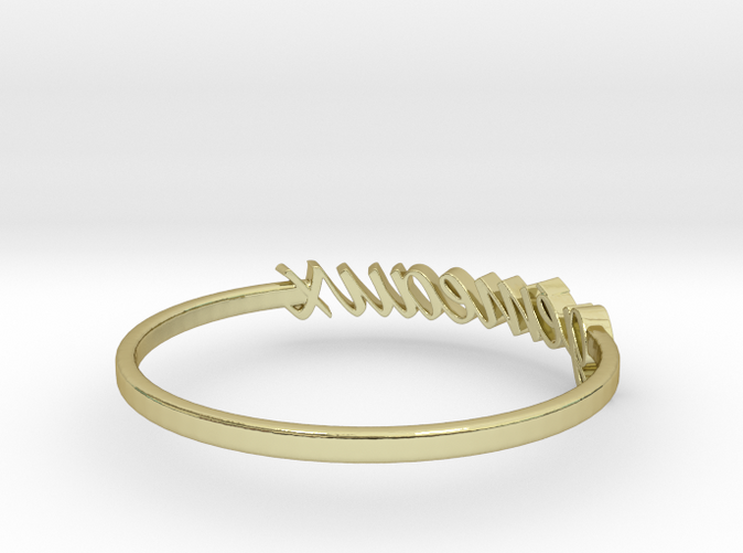 18K Yellow Gold Gemini / Gémeaux ring