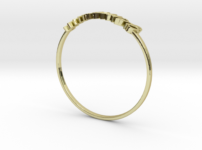 18K Yellow Gold Gemini / Gémeaux ring