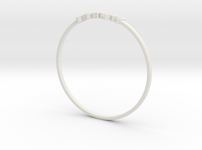 White Natural Versatile Plastic Virgo / Vierge ring
