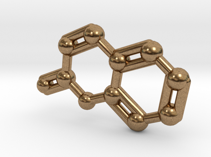 Coumarin Molecule Keychain Pendant