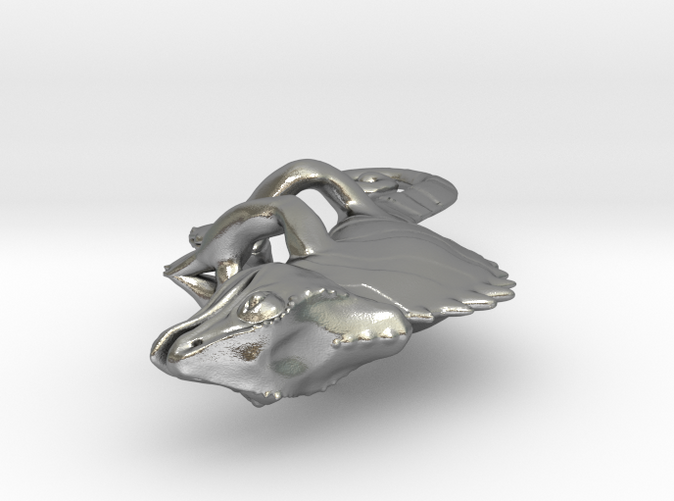Chameleon silver pendant by ©2012-2015 RareBreed