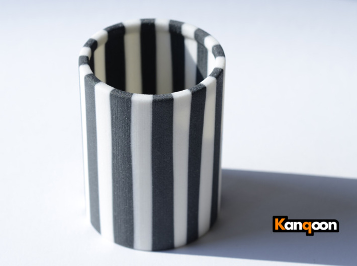 Cleophea Tealight Zebra 3d printed Full Color Sandstone printed
