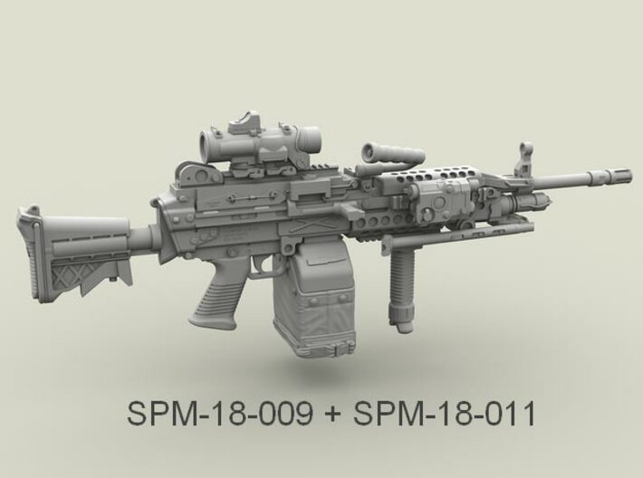 1/18 SPM-18-011 LBT MK48 Box Mag (middle) 3d printed 