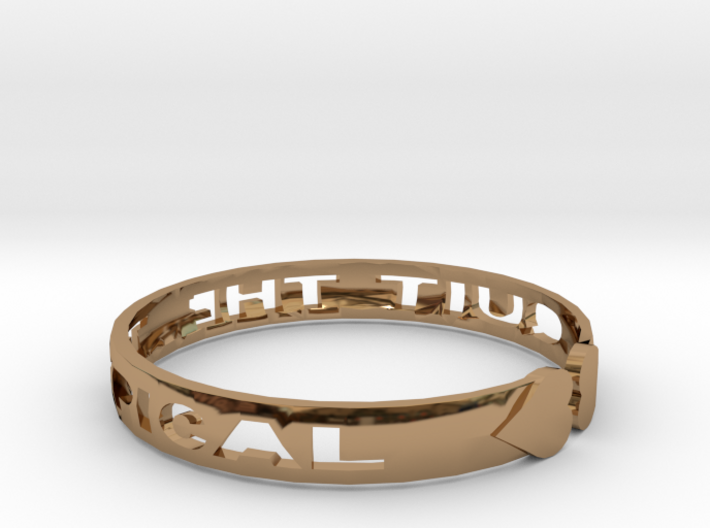 “Quit the Typical” Bracelet 3d printed